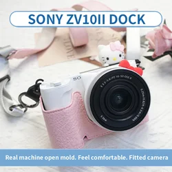 Suitable for Sony ZVE10 2nd generation protective case, mirrorless camera bag base, leather cover, shoulder strap