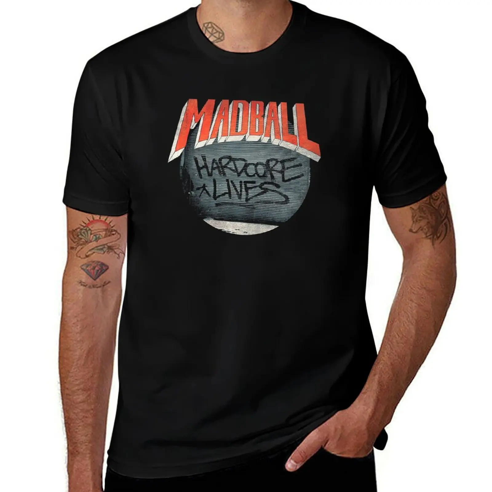 

Madball - Hardcore And Lives T-Shirt tees Funny t-shirts for a boy fitted t shirts for men