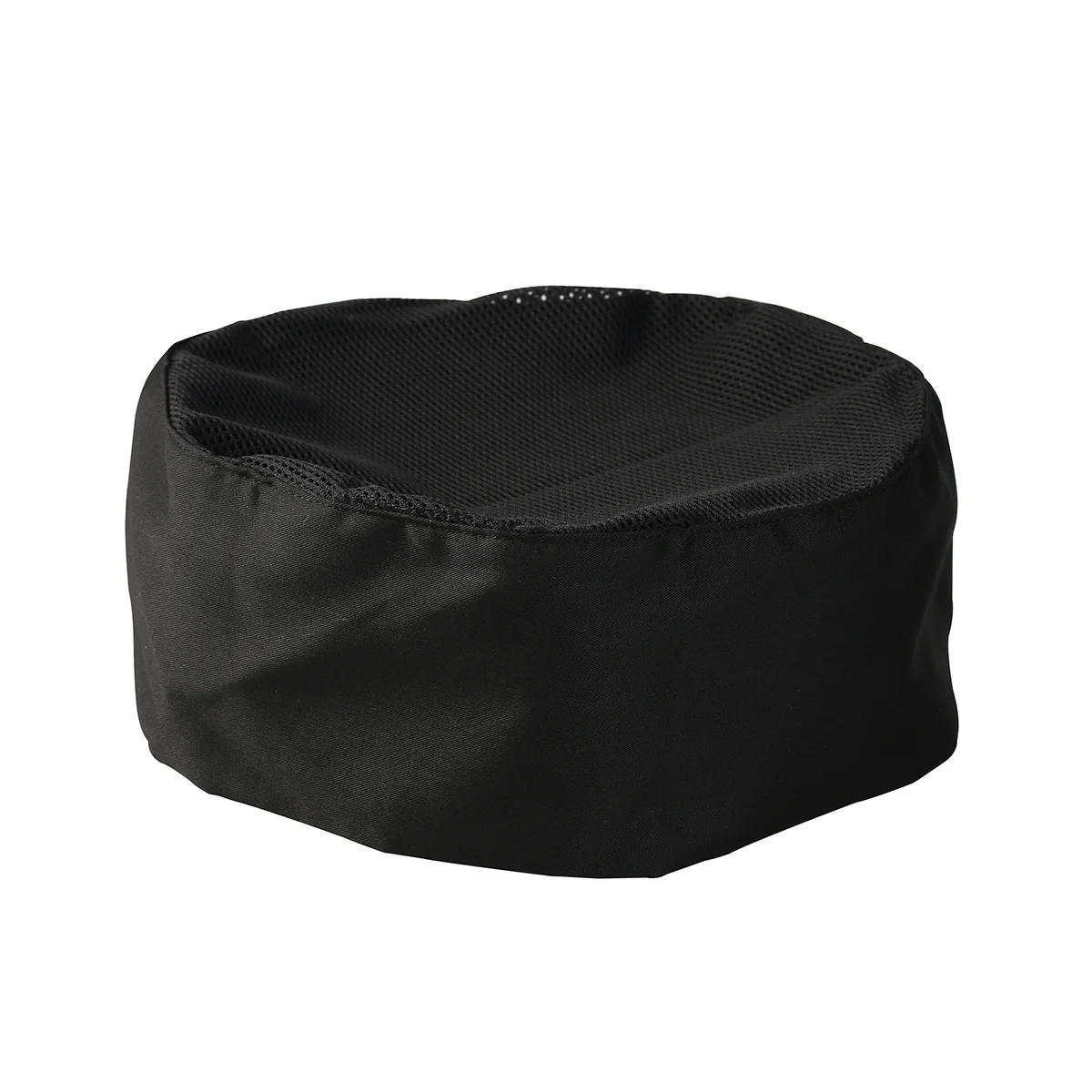 Chapeau de chef bleu ventilé pour homme, casquette de chef professionnel, couvre-chef noir