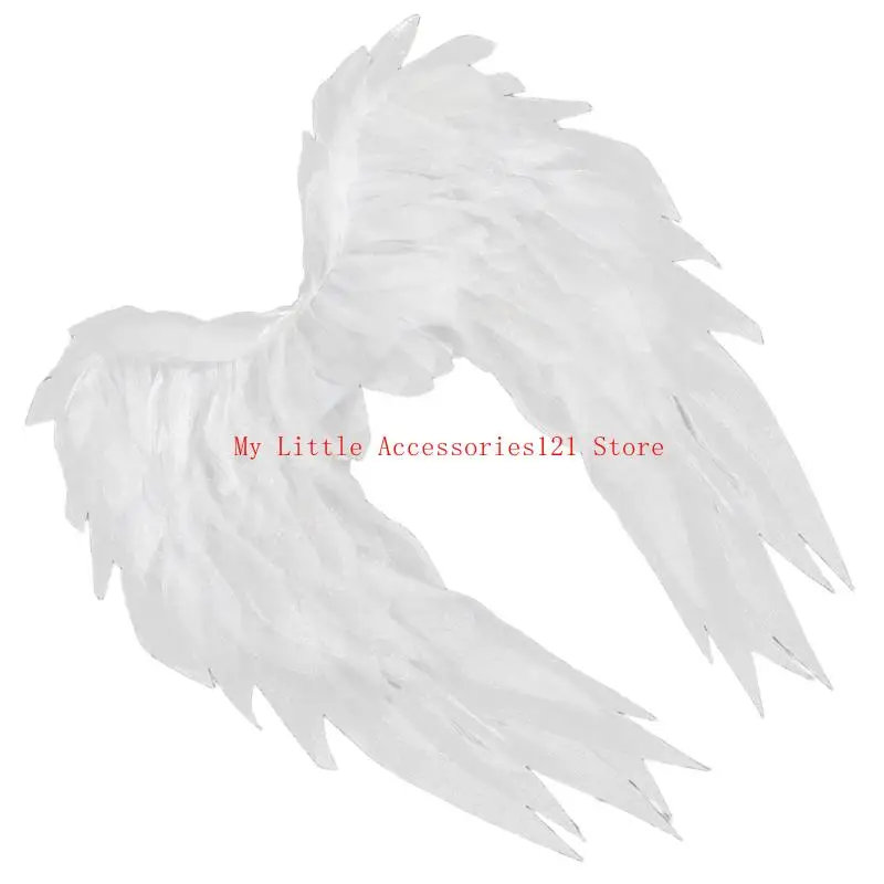 Fluering Black White Organza Failies Wing Sicuro Cingcio confortevole Accessorio in costume da festa Halloween