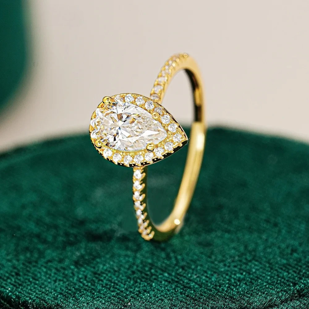 Pierścionek KyanGem z prawdziw – Moissanite Engagement Ring 1 Carat recenzja i cena