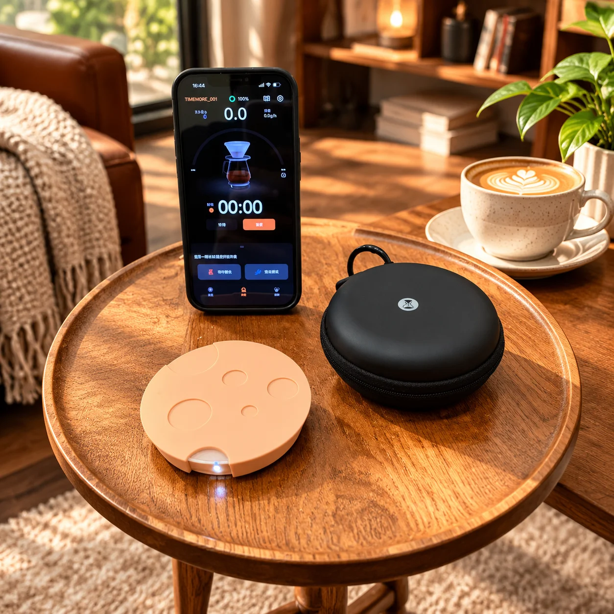 Hot Sales TIMEMORE Black Mirror Dot Smart Coffee Electronic Scale APP Interconnection Bluetooth Connect No‑Screen Digital Scales