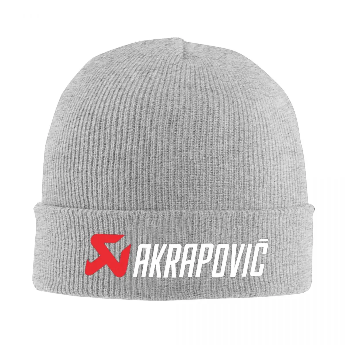 Akrapovics Logo AKS Motorcycle Exhaust Warm Knitted Cap Bonnet Hat Autumn Winter Outdoor Beanies Hats for Men Women Adult