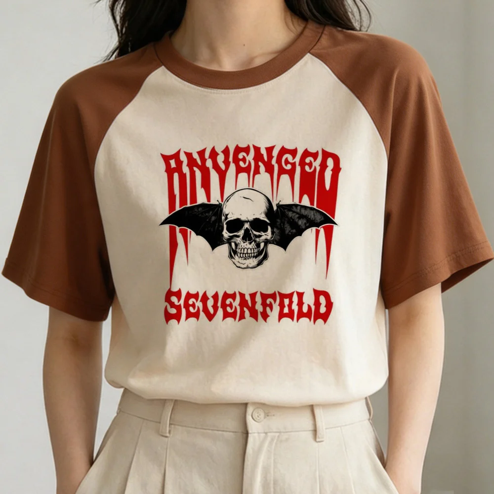 Avenged Sevenfold T-Shirt Damen Goth Psychedelic Gyaru Kawaii Shirt Japan Grafik Gothic – Detail 8