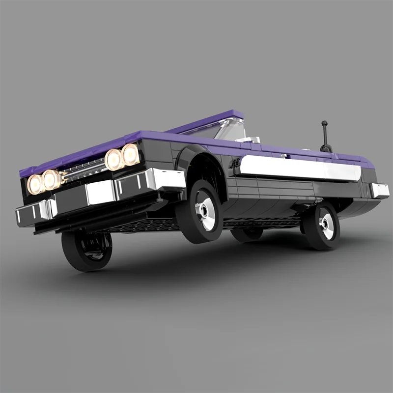 NIEUWE MOC Lowrider Stadsauto Snelheidskampioen Klassieke auto Bouwstenen Jongen DIY Racing Model Kinderspeelgoed Cadeau Technisch blok