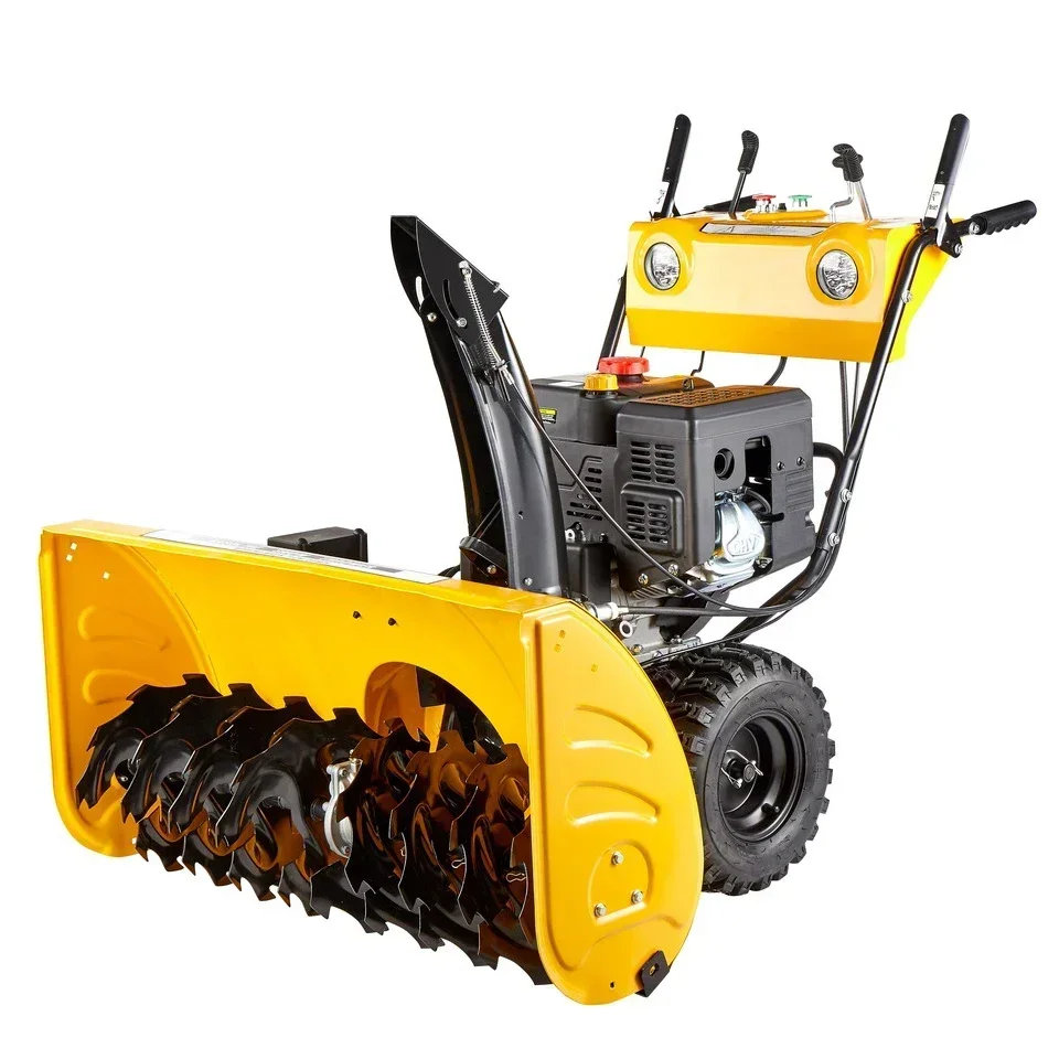 

710Mm Metal Electric Start Gas Petrol Professional Garden Snow Blower Machine/Snowplow