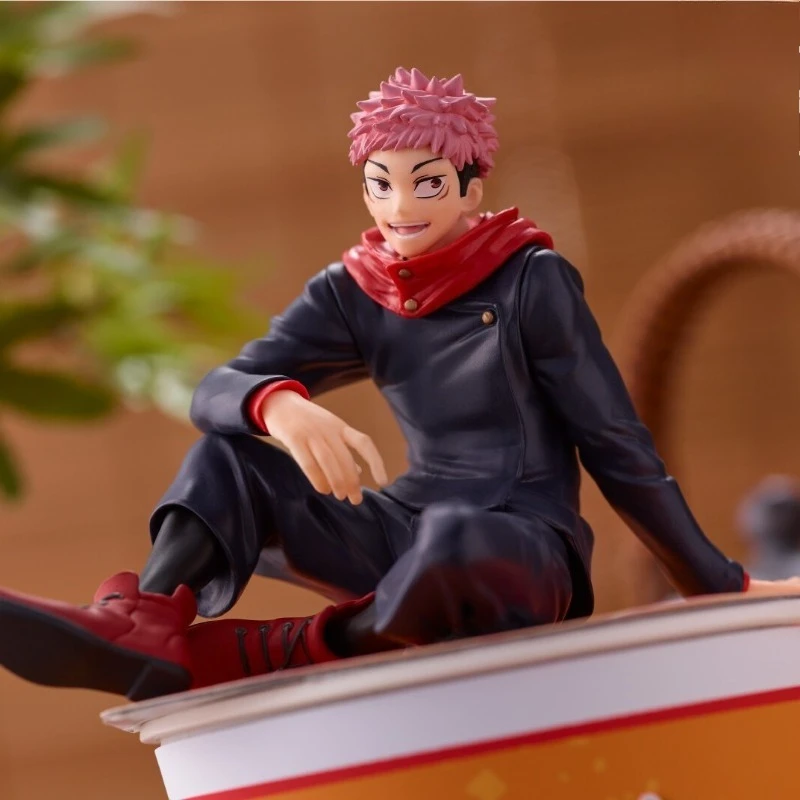 Figura de Anime Jujutsu Kaisens Itadori Yuji Gojo Satoru, tapón de fideos sentado, modelo coleccionable de PVC, estatua de Pvc, muñeca, juguetes de regalo