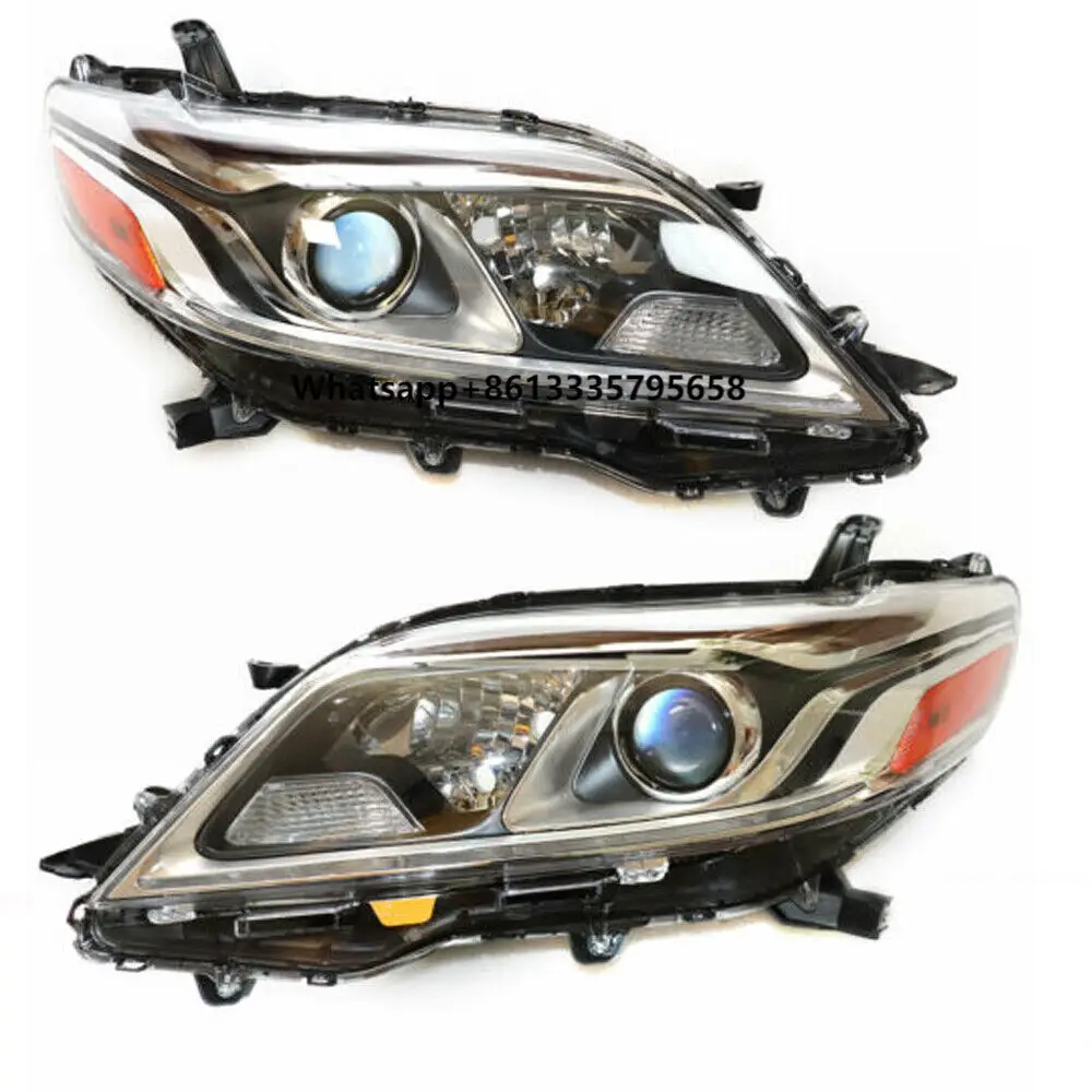 

Factory LED DRL Xenon Headlights Headlamps Replacement Assembly Set Clear Lens for 2015-2020 Sienna Left+Right Side 2017