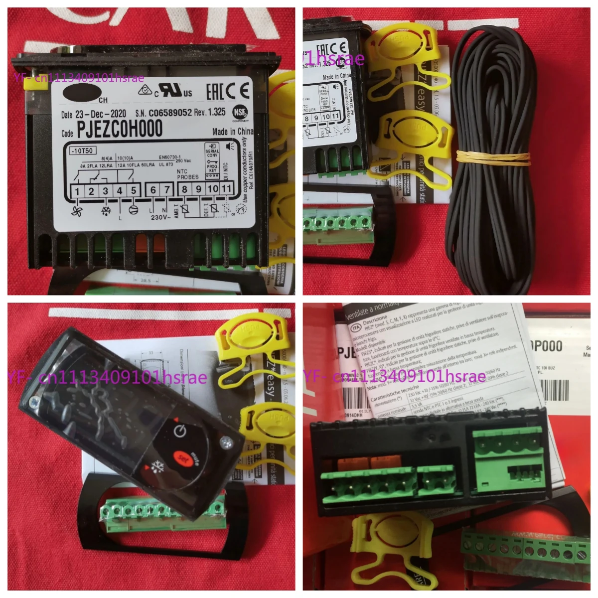 Easy Series Digital Temperature Controller PJEZC0H000 PJEZCOHOOO Three Output Freeze Defrost Refrigeration Control Parts