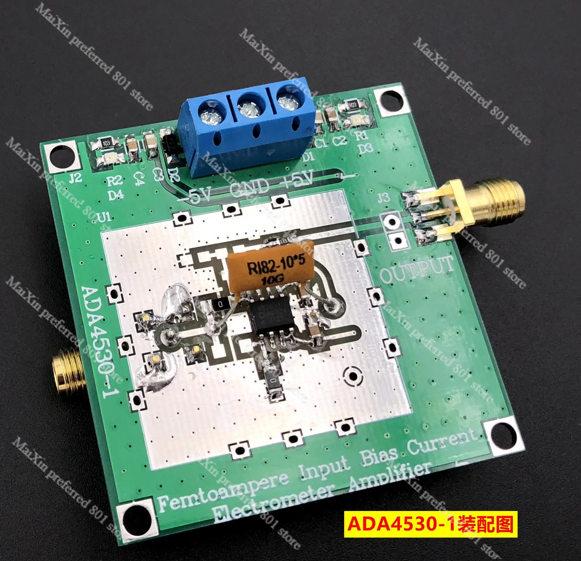 Class fA electrometer amplifier ADA4530-1 weak current measurement module photoelectric IV conversion