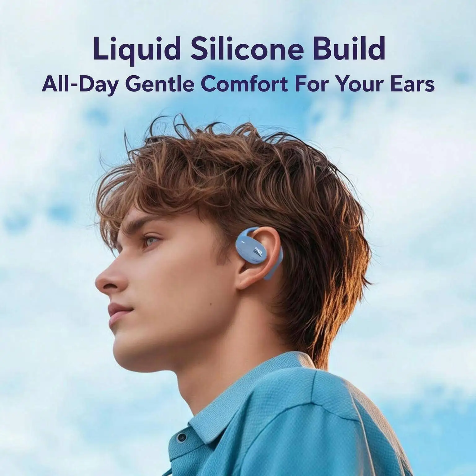 JBL Sense Lite TWS Open-Ear Bluetooth Headset Bluetooth5.4 Secure Open-Ear Fit IP54 Sweat-Resistant For Jogging Cycling
