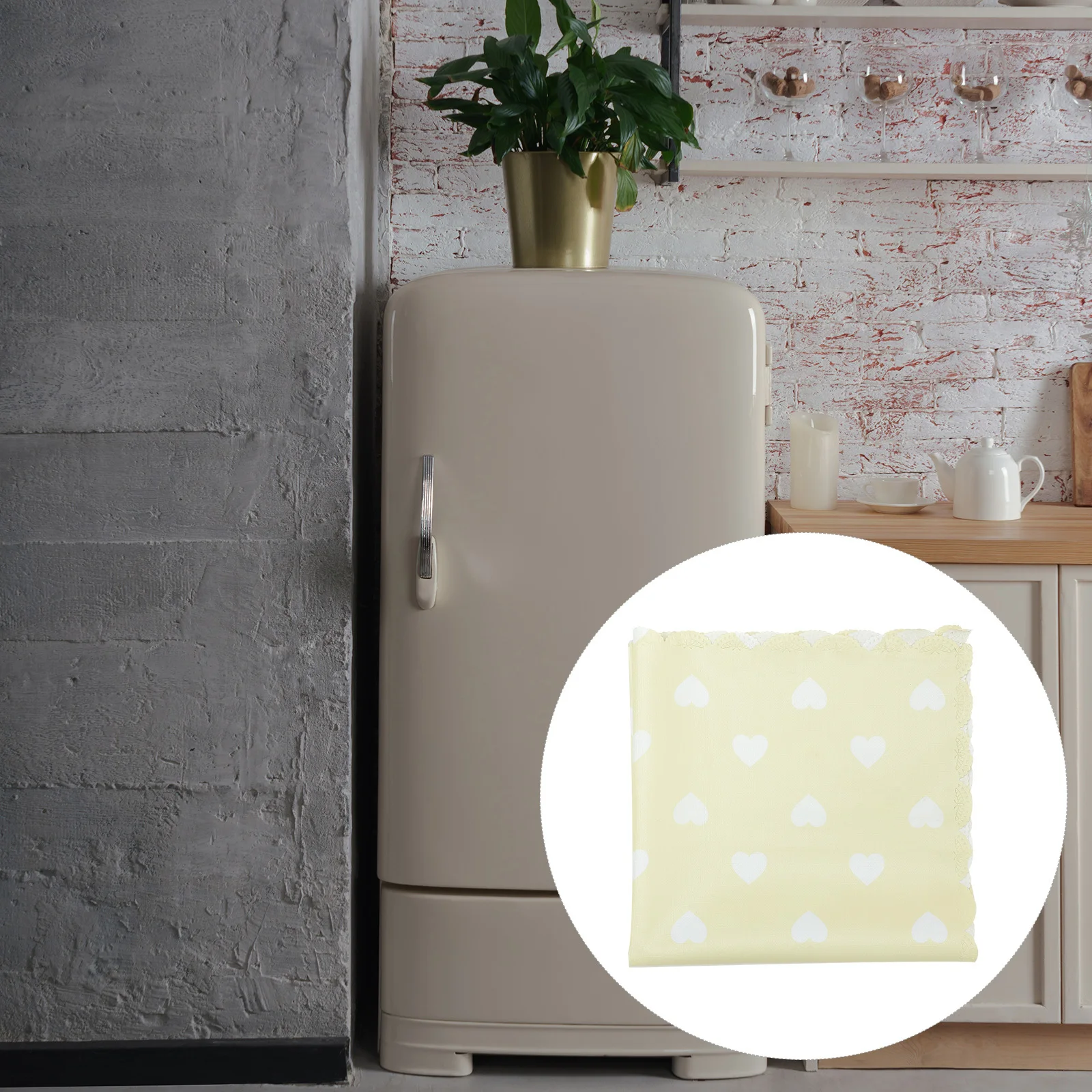 

2Pcs Dust Cover for Fridge and Washing Machine Minimalist Design Protection Cover Extend Appliance Life Random