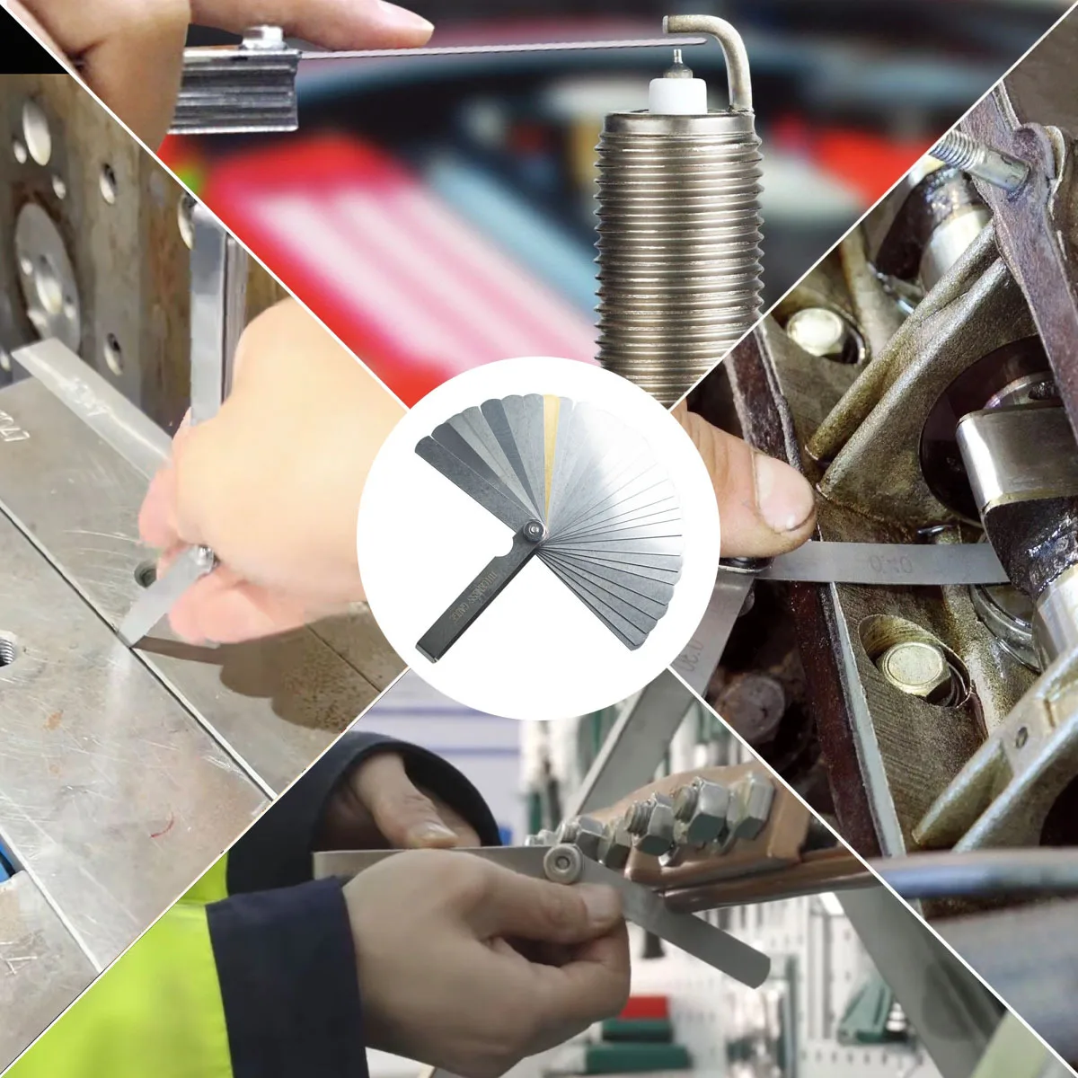 17 Blades 0.02-1.00mm Feeler Gauge Metric Gap Filler Gauge Engine Valve Adjustment Measurment Tool - Image 3