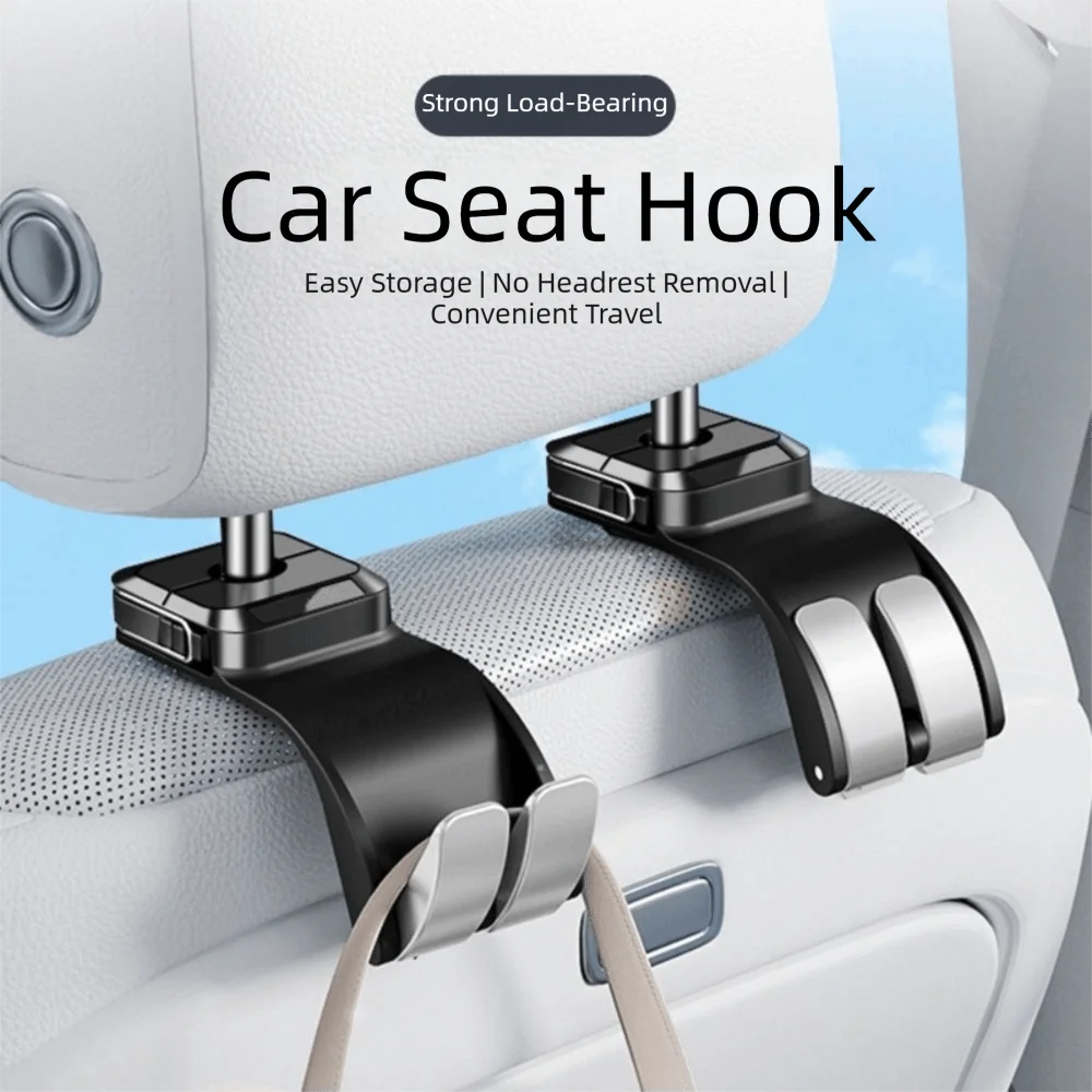 

Bracket Multifunction Car Headrest Hook Foldable Universal Bracket Seat Organizer Hanger Headrest Storage Holder Front Seat