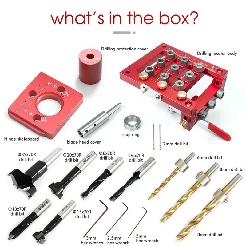 3-In-1 Woodworking Hinge Positioning Punch, Furniture, Woodworking Tools Punch Positioner, Punch Tools