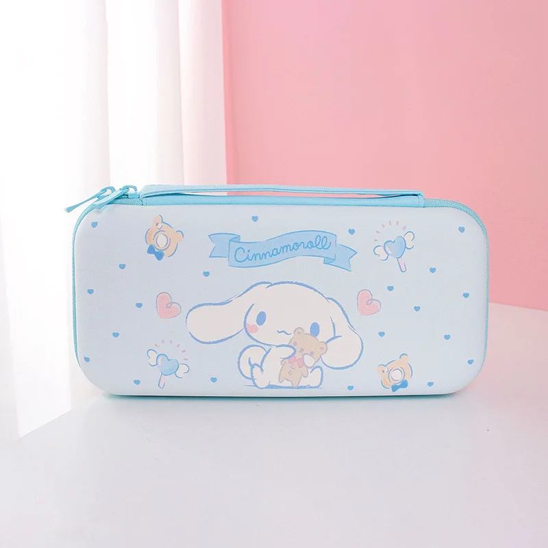 Anime cartoon Sanrio Hello Kitty MY MELODY Kuromi game console storage bag large capacity pu shell OLED game console kit portabl