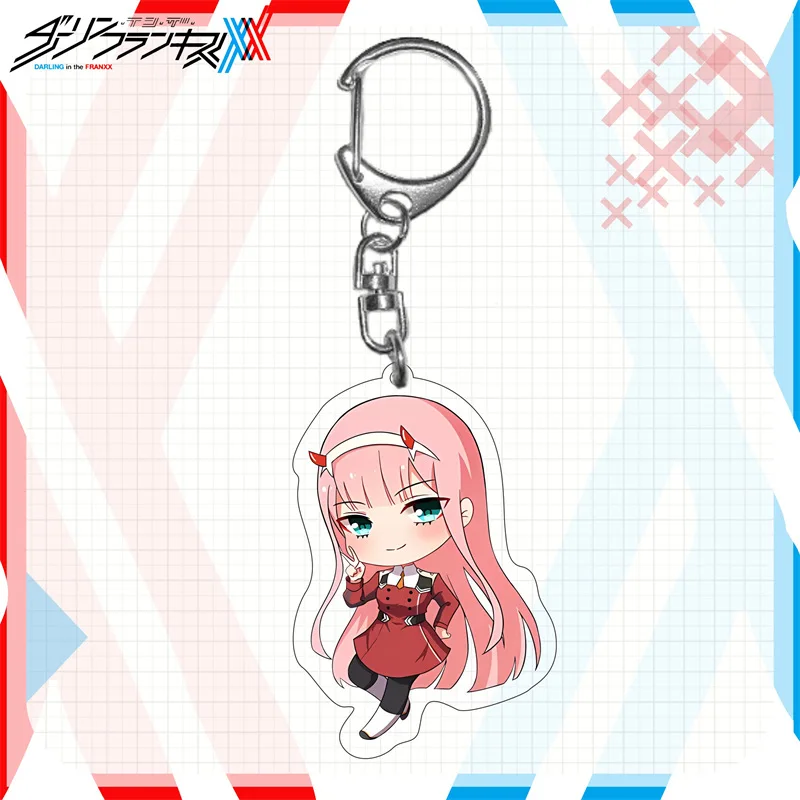 DARLING in the FRANXX Acrylic Keychain Cartoon Character Ornament Key Bag Pendant Clothing Accessories