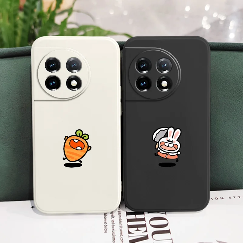 الهروب الجزرة جراب هاتف ل Oneplus 13 13R 12 12R 11 11R 10 10R 10T 9R 9RT 9 8T 8 7T Pro 5G غطاء سيليكون سائل