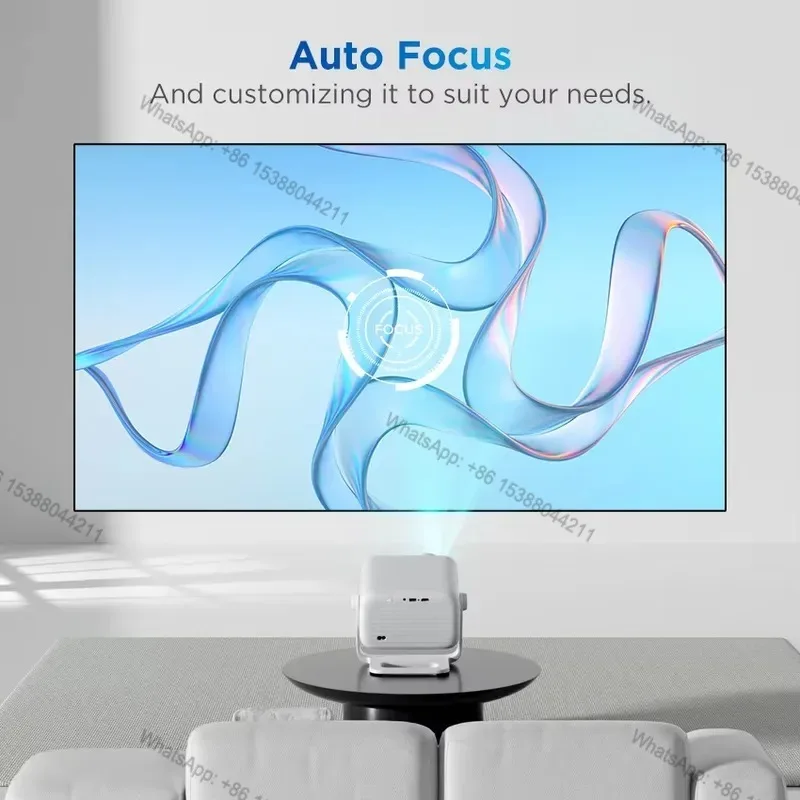 2026 Hot Sale Rigal C35 Smart Projector with Android OS, Auto Focus LCD Projector for Home and Entertainment Use