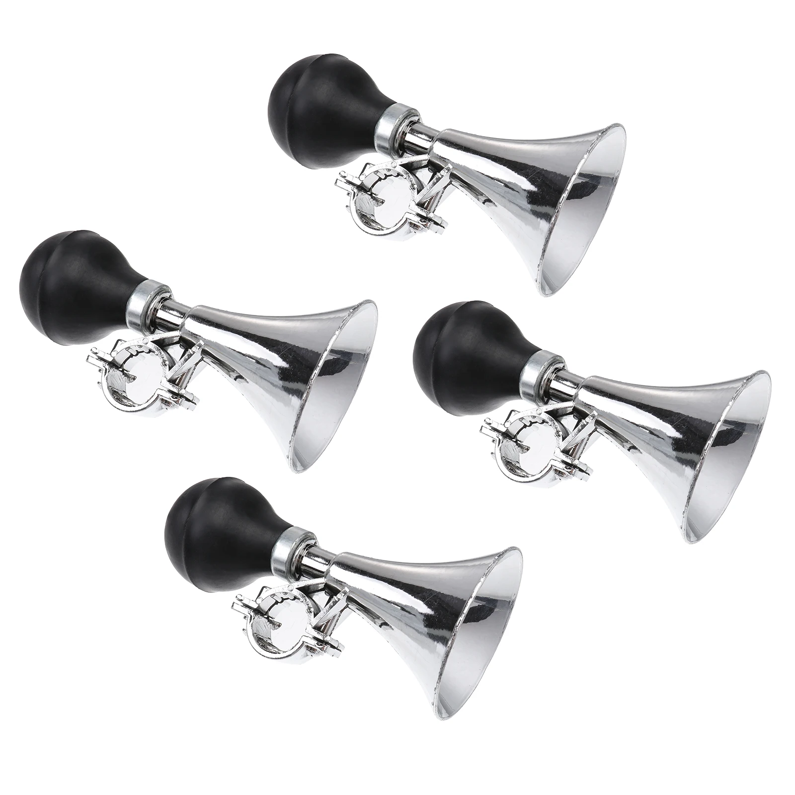 

4pcs Bicycle Bell Bike Loud Horn Plastic Air Pressure Easy Install Durable Simple Design Motorcycle Accessories Bike Handlebar