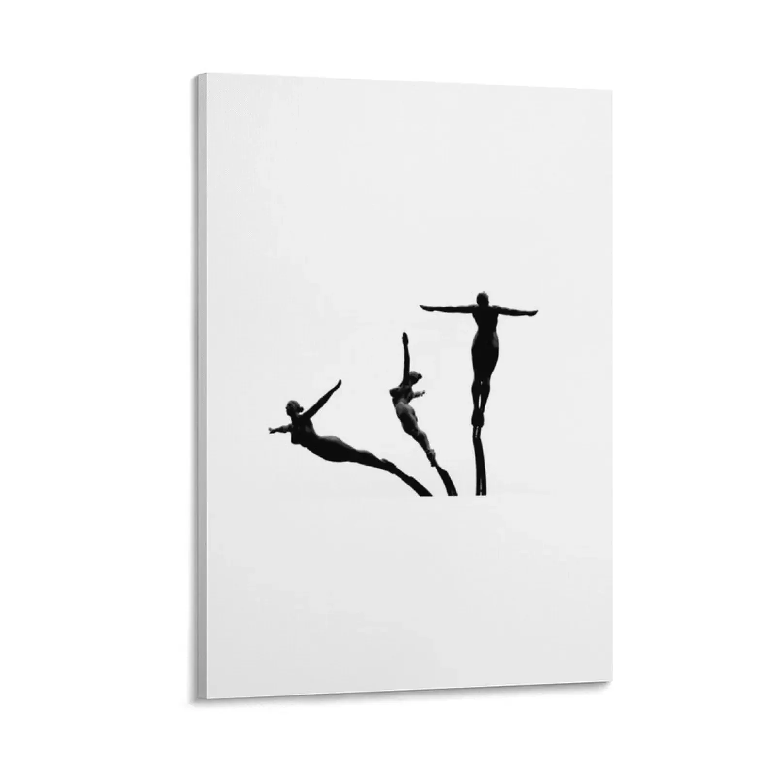 

Silhouette of the Golden Divers Canvas Painting wall art photos for living room house decorations