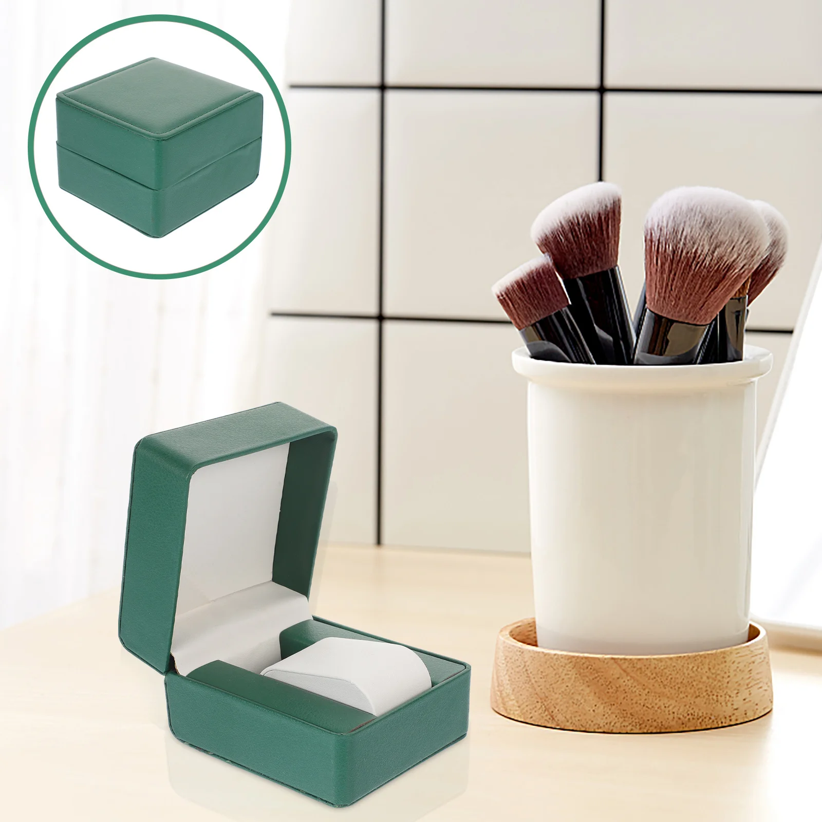 

Single PU Watch Box Premium Wristwatch Storage Holder for Most Sizes Anti-Fall Display Case Gift Wrapping Organizer