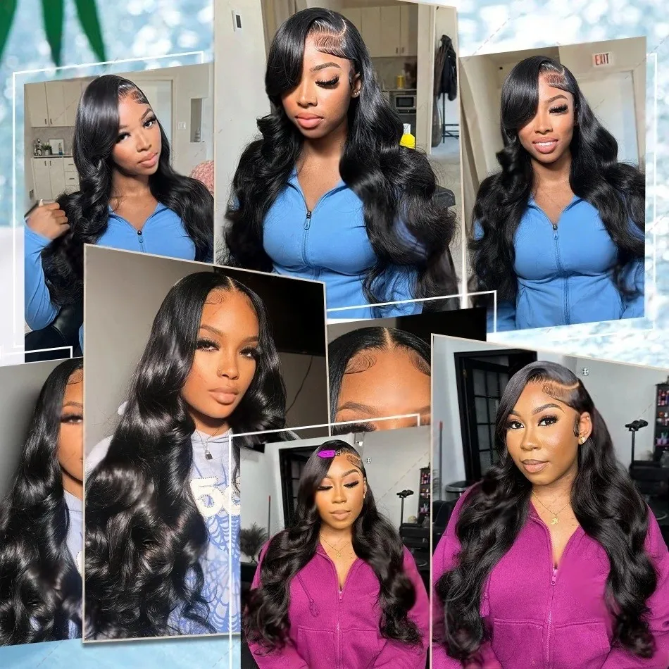 30 32 بوصة HD 200% 13x6 الجسم موجة المياه الدانتيل الجبهة خصلات الشعر المستعار الإنسان 13x4 الدانتيل الباروكة الأمامية 5x5 إغلاق بدون صمغ جاهزة لارتداء شعر مستعار