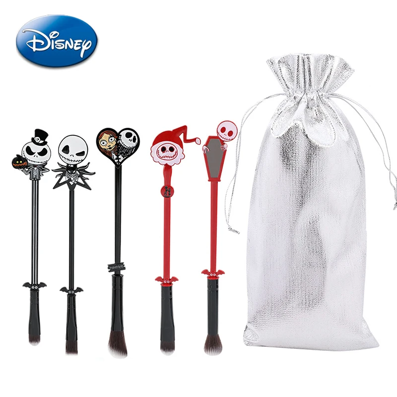 

Disney The Nightmare Before Christmas Makeup Brush Jack Skellington Blush Eye Shadow Loose Powder Lipstick Makeup Tool Suit Girl