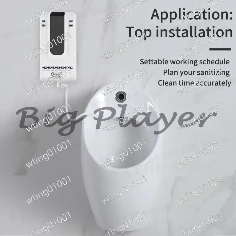 for Cleaning Guard New Design LCD Smart Auto Urinal Sanitizer Dispenser with Intelligent Control for Toilet Hygiene