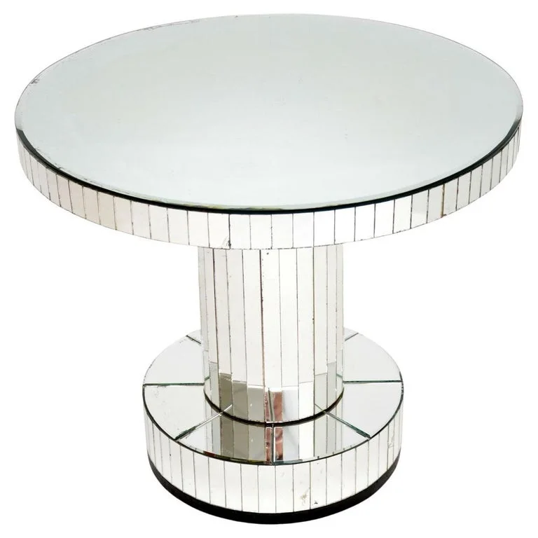 Vintage Wrought and Hammered Iron Pedestal Table with White Marble Top Highest Quality Metal Coffee Table for Hotel