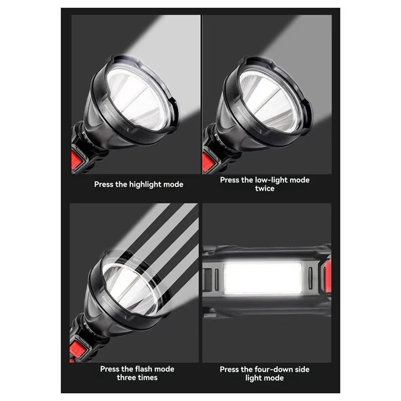 

Outdoor Rechargeable LED Flashlight Ultra Bright Mini COB Work Light USB Charging Camping Lantern