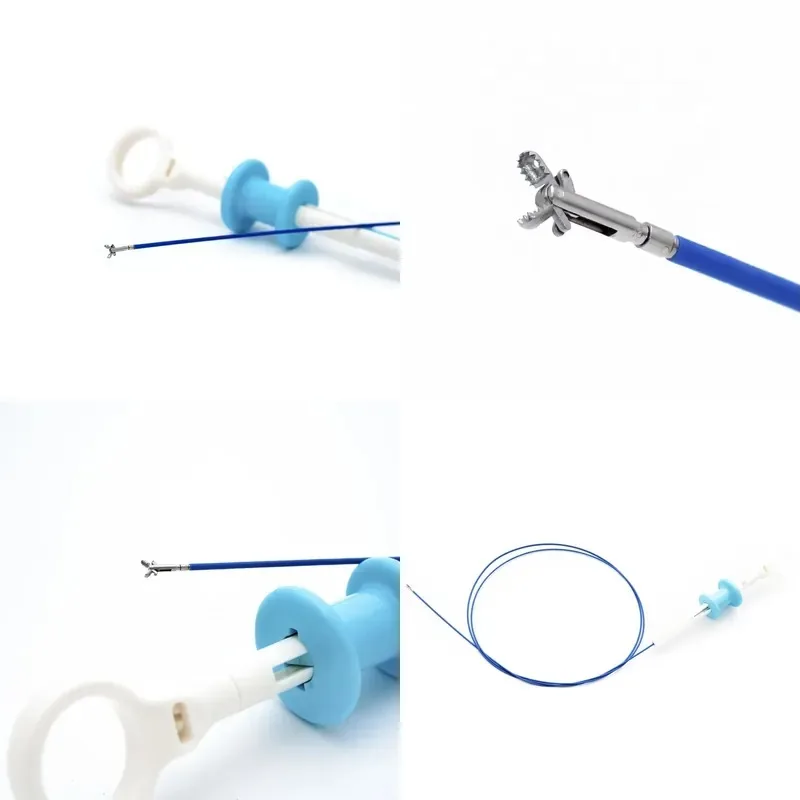 CE 1.5mm 1500mm Alligator Jaw Coated Disposable Biopsy Forceps Without for Bronchoscope or Choledochoscope