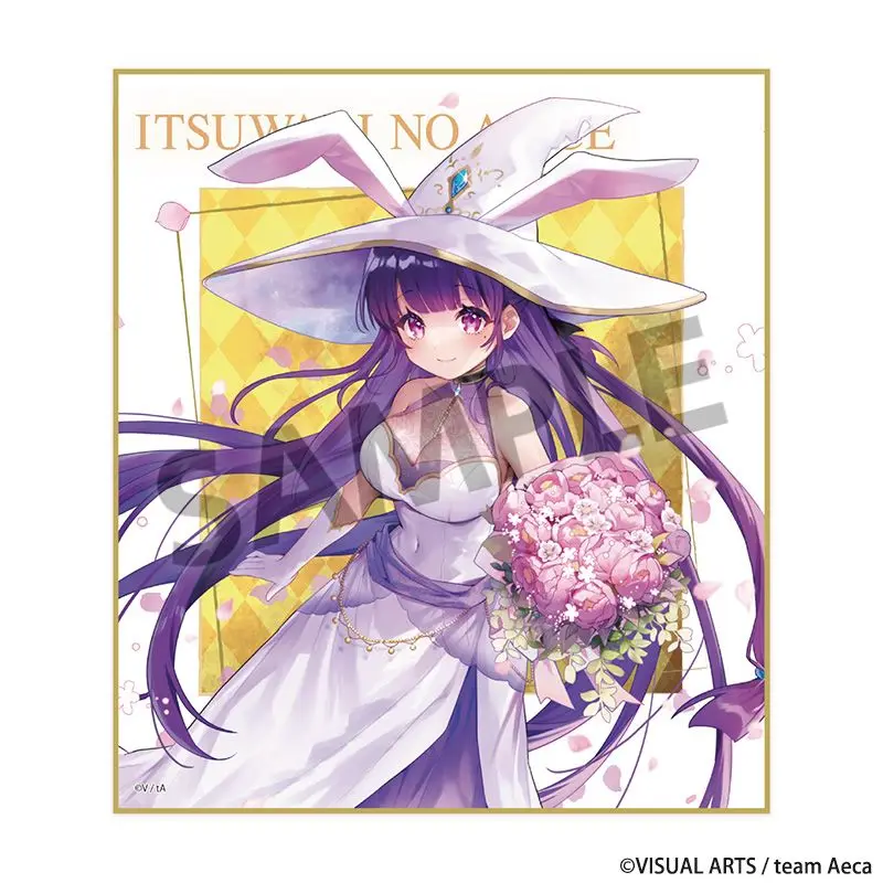 Itsuwari no Alice Alice Shukusai's Peony Transformation Version rectangle Acrylic Stand Model Plate Keychains Bedroom decoration