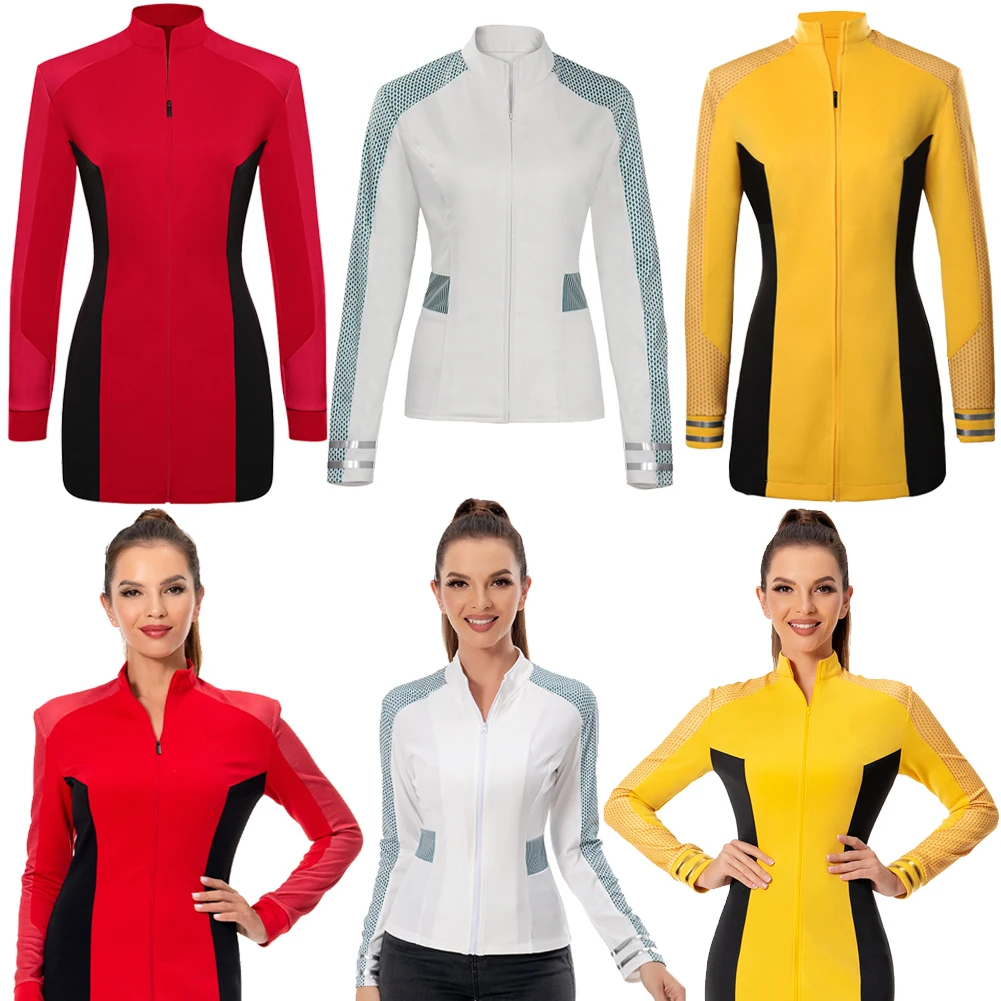 Christine Chapel Cosplay Una Chin Riley Nyota Uhura Fantasy TV Space Travel Costume Disguise Adult Women Roleplay Outfits Female