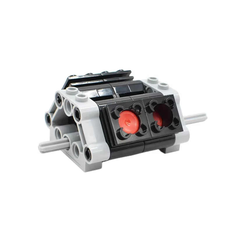 Simulatie V4 Motor Dynamisch Model Pneumatische Cilinder Technologie Bouwsteen Onderdelen Assemblage Educatieve Baksteen Auto Accessoires