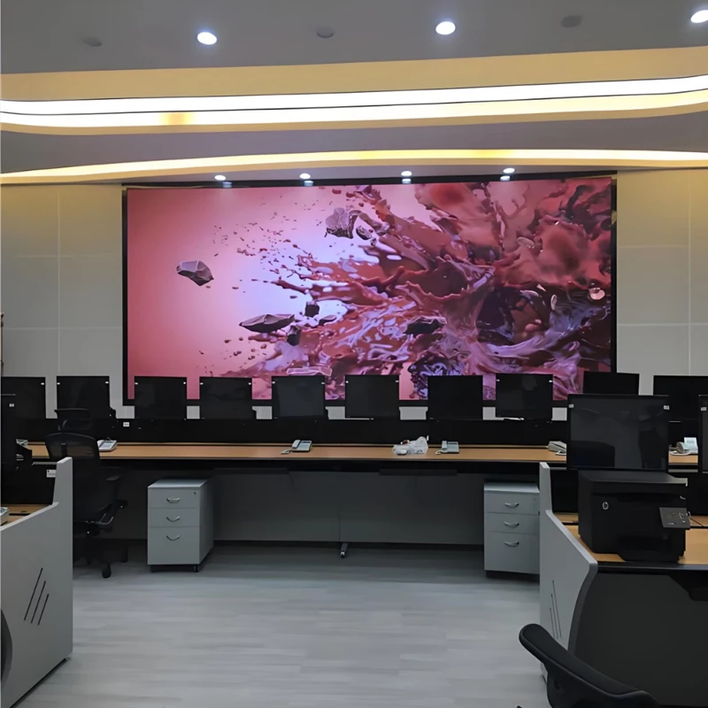 Layar LED Kustom Tahan Air 4K 8K P4 Video Wall Panel Layar Indoor Untuk Studio Konferensi Aula Multifungsi HallChip O