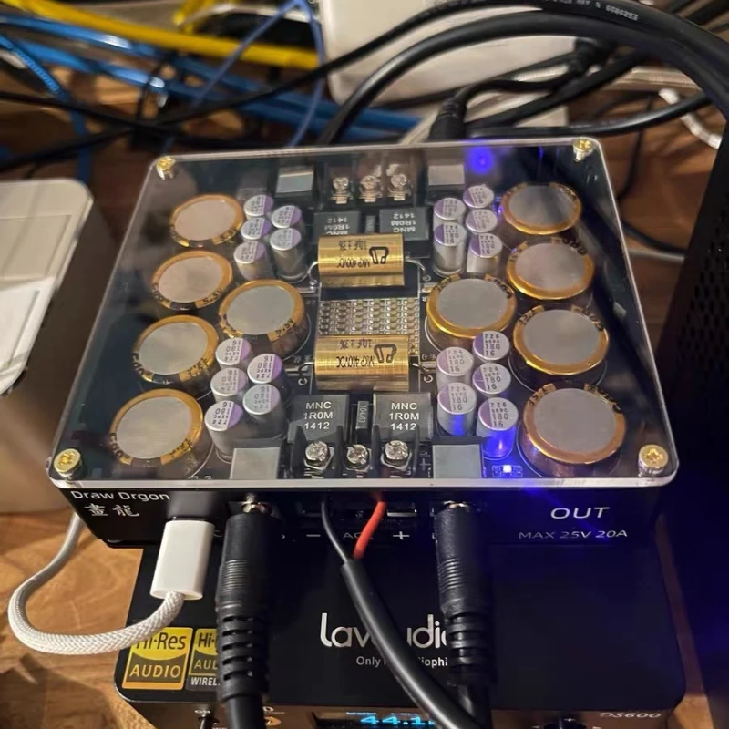 Second Generation Hualong V2 Flagship Electric Processor HIFI Power Supply Purification Linear Support DC2.1DC2.5TypeC Interface
