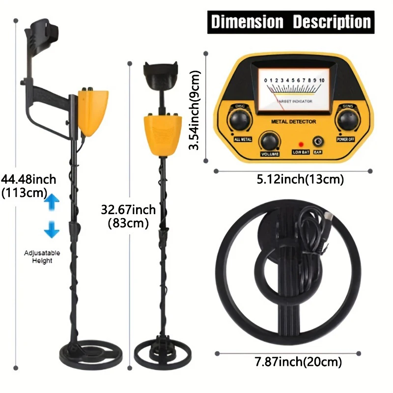 MD-5090 Metal Detector, Detection Instrument Underground Metal Detector, Metal Finder,Gold Detector, Hunter Treasure Gold Digger