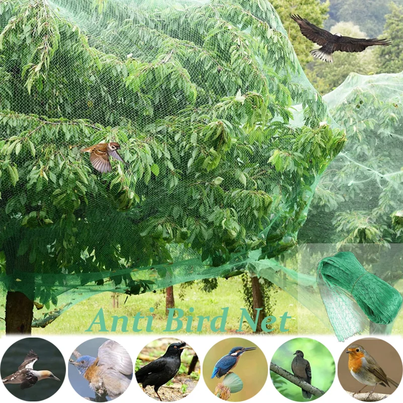 

1PC Durable Garden Netting Anti Bird Net Green Mesh Pest Control Protection for Fruit Tree Plant Flower Orchard Stretch Fencing