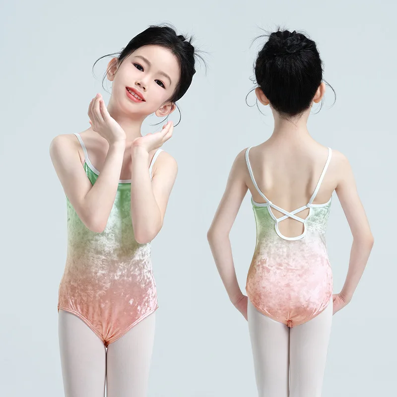 1pcs-lot-children-fashion-ballet-dance-gradient-leotard-girl-spaghettie-strap-ballet-dancing-costumes