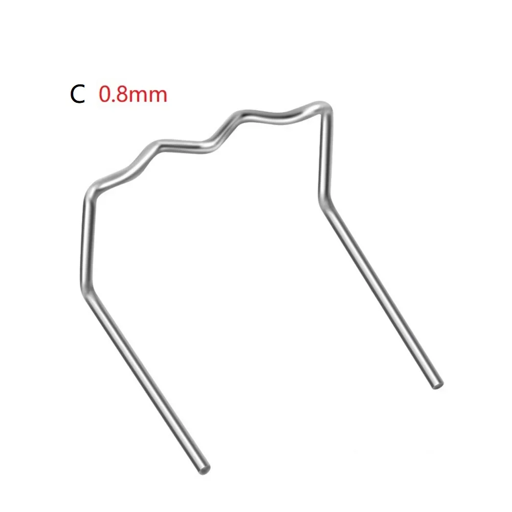 100PCS 0.6/0.8 millimetri Cucitrice A Caldo Graffette Per Saldatore di Plastica Automotive Macchina di Riparazione di Plastica Filo di Saldatura paraurti auto strumenti di riparazione