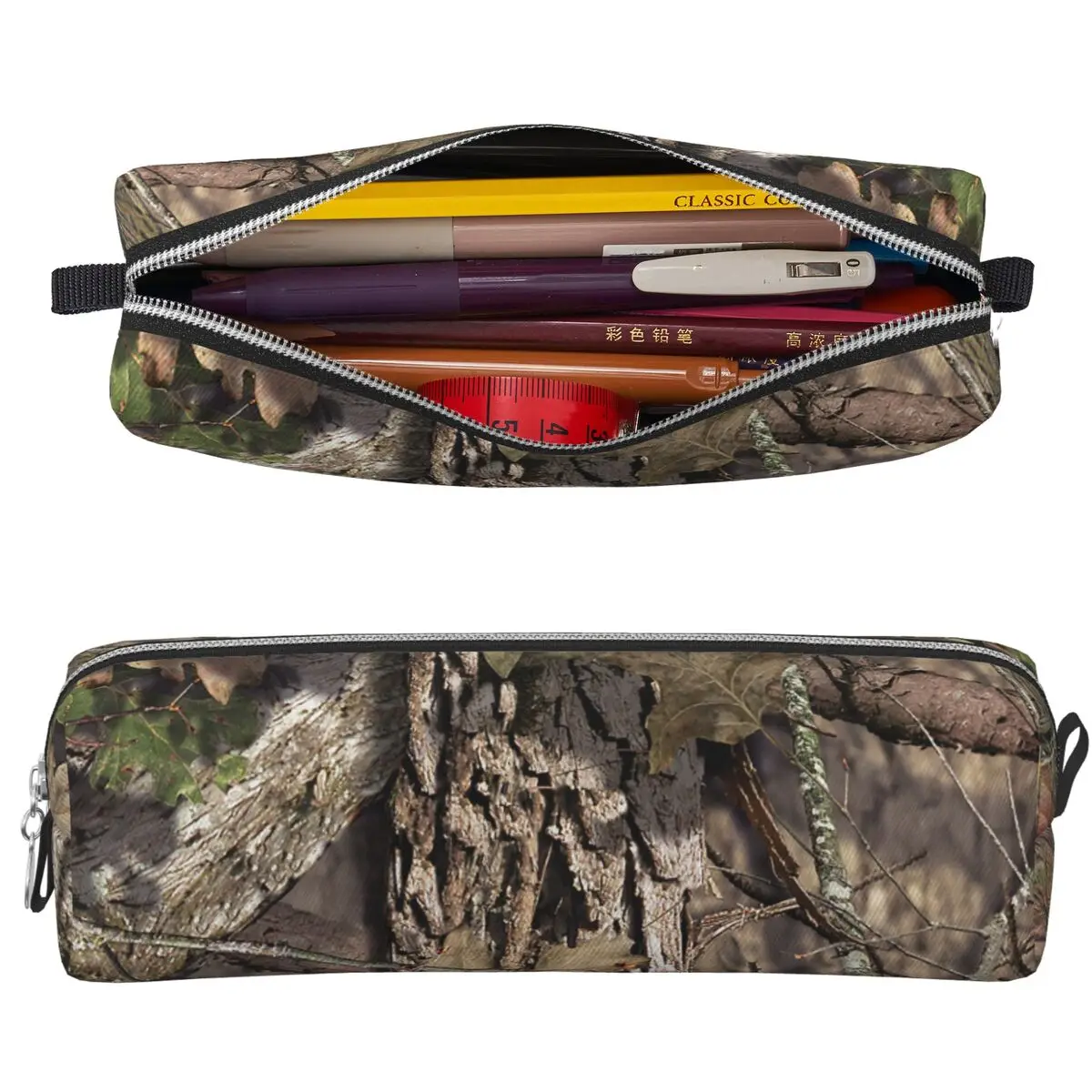 Real Tree Camouflage Camo Pencil Cases Big Capacity Pen Bags Pen Box For Boys Girls School Office Pencil Pouch Cosmetic bag