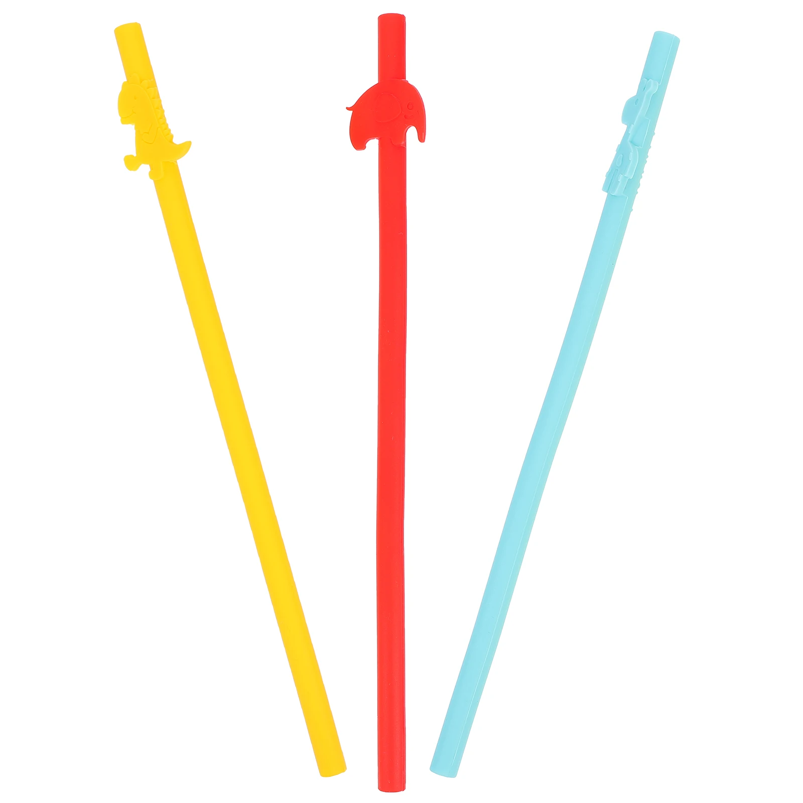 

Silicone Straw Children Drink Reusable Kids Water Practical Creative Large Diameter Smooth Sucking Easy Bite Safe