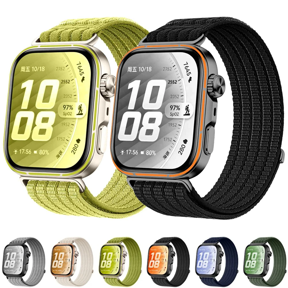 �y�Z�[�����z�i�C�������[�v�X�g���b�v Huawei Watch Band Fit3/Fit4/4Pro/Fit5 Fit5 Pro�Ή� �ʋC���X�|�[�c�u���X���b�g Correa Huawei Watch fit 5 4 3 �x���g