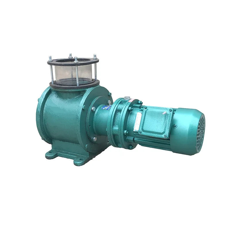 Star unloader, combined air shut-off, sealed air lock valve, special granular material and powder rotary air shut-off