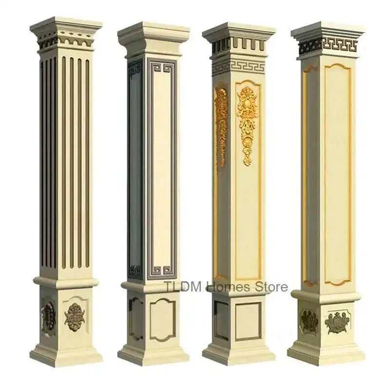 Column Mold European Component Villa Gate Roman Square Column Decoration Garden Building Cement Square Column Mold T