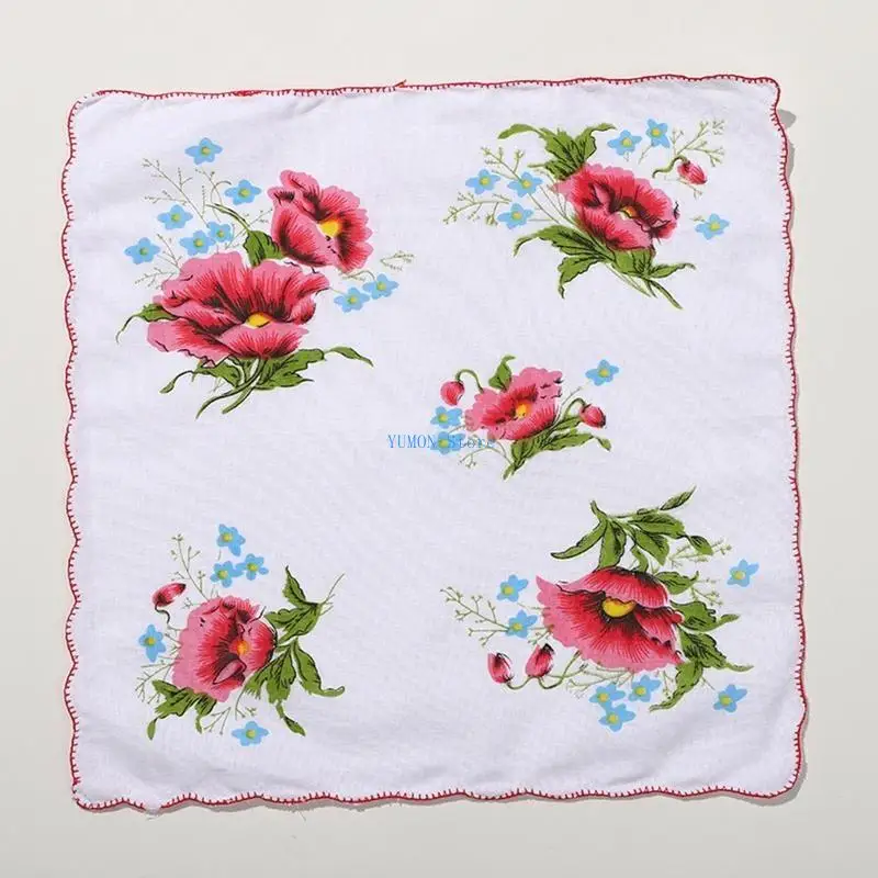 D0UD منديل جيب من القطن الطبيعي قابل لإعادة الاستخدام لحفلات الزفاف ومستلزمات استحمام الطفل