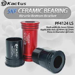 KACTUS SKF Bearing Bottom Bracket Ceramic BB PF4124LS Central Movement Press Fit 41mm Fit for Shimano SRAM GXP 24mm Cranksets