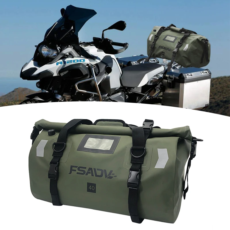 Motorcycle Waterproof Tail Bags For BMW R1200GS R1250GS LC ADV Back Seat Bags Cycling Camping Travel Bag Motorbike Luggage Pack