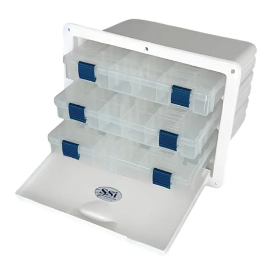 

Marine Tackle Box for Boat storage - SSI OEM Parts - Plano Tacklebox Organizers Included